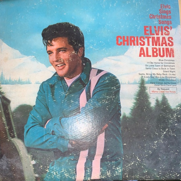 Elvis' Christmas Album Vinyl Record - Picture 1 of 2
